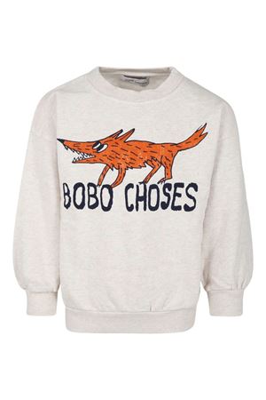 felpa in cotone grigio BOBO CHOSES KIDS | B224AC044.